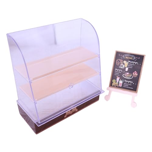 Miniatur -Bäckereikabinett, Miniaturbäckerei Fall | Bread Shop Model Cabinet | Playhouse Store Szene Dekoration für Kinder Mädchen Erwachsene Kinder Familie Familie von Generic