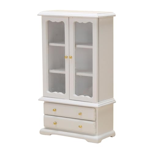 Miniatur Bücherregal Möbel - 3 Böden Zubehör für Puppenhaus Dekorationen Shelf Möbel für Puppenmöbel Zubehör Puppenhaus Dekoration Puppenhaus Schrank von Generic