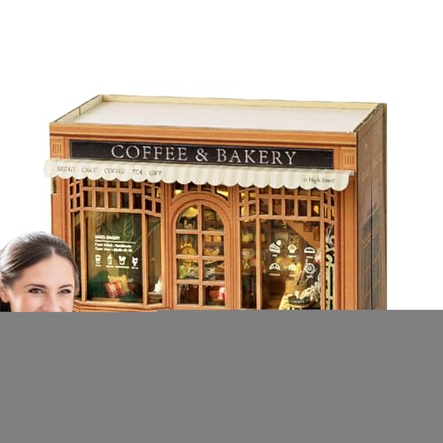 Miniatur-Haus-Kits - Puppenhausmodell, Puppenhaus-Sets, Modellsets Miniaturhaus Haus-Ideen | Realistisches Puppenhaus Puppenhaus Puppenhaus Kits von Generic