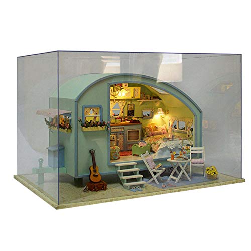 Miniatur-Haus-Modell-Set, Miniatur-Häuser, Set aus kreativem Holzhaus mit Musiklicht, Miniatur-Gewächshaus-Set, Miniaturhäuser aus Holz Miniatur-Haus-Modell-Set, Miniatur-Häuser, Set aus kreativem Holzhaus mit Musiklicht, Miniatur-Gewächshaus-Set, Miniaturhäuser aus Holz von Generic