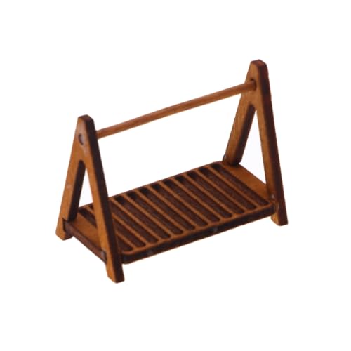 Miniatur Holz Brotregal Lebensmittel Display Regal Kuchenregal für 1/12 Puppenhäuser Bäckerei und Küche Szenendekoration von Generic