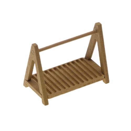 Miniatur Holz Brotregal Lebensmittel Display Regal Kuchenregal für 1/12 Puppenhäuser Bäckerei und Küche Szenendekoration von Generic