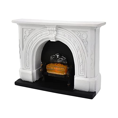 Miniatur Kamin, Modellspielzeug, Mini Möbel Aus Kunstharz für Mini Wohnzimmer Miniatur Kamin, Modellspielzeug, Mini Möbel Aus Kunstharz für Mini Wohnzimmer von Generic