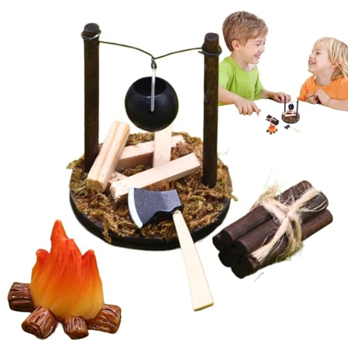 Miniatur-Lagerfeuer-Puppenhaus, Puppenhaus-Lagerfeuer-Modell, Puppenmöbel Fake Lagerfeuer, Feuerfigur, Puppenhausmöbel, Miniatur-Lagerfeuer-Landschafts-Requisite aus, Puppenhaus-Zubehör Miniatur-Lagerfeuer-Puppenhaus, Puppenhaus-Lagerfeuer-Modell, Puppenmöbel Fake Lagerfeuer, Feuerfigur, Puppenhausmöbel, Miniatur-Lagerfeuer-Landschafts-Requisite aus, Puppenhaus-Zubehör von Generic
