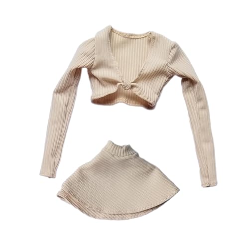 Miniatur-Langarm-Crop-Top im Maßstab 1:6, Trendige Miniatur-Kleidung, Verkleidung für 12-Zoll-weibliche Figuren, Hautfarbe Miniatur-Langarm-Crop-Top im Maßstab 1:6, Trendige Miniatur-Kleidung, Verkleidung für 12-Zoll-weibliche Figuren, Hautfarbe von Generic