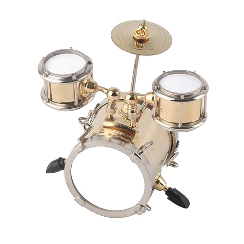 Miniatur-Musikinstrument, Modell-Nachbildung eines Schlagzeug-Sets, Ornament-Sets, Schlagzeuger-, Heimdekoration mit Box, 3,39 3,15 2,32 Zoll Miniatur-Musikinstrument, Modell-Nachbildung eines Schlagzeug-Sets, Ornament-Sets, Schlagzeuger-, Heimdekoration mit Box, 3,39 3,15 2,32 Zoll von Generic