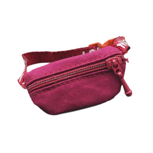 Miniatur Puppen Gürteltasche für Fantasy Gärten Und Sammelfiguren, Rot von Generic