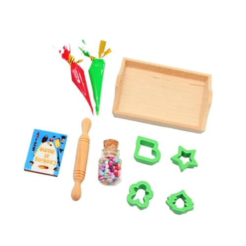 Miniatur-Puppenhäuser-Backset, realistische Backform, Küchenzubehör für kreatives Spielen und Sammler von Generic