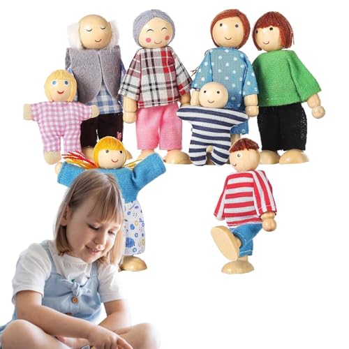 Miniatur-Puppenhäuser – bewegliche Gelenke, WooDoll House Puppen – Miniaturpuppen für Spielhäuser, Zubehör für Puppenhäuser, Realiden-Puppenpuppen | Figuren-Set von per Miniatur-Puppenhäuser – bewegliche Gelenke, WooDoll House Puppen – Miniaturpuppen für Spielhäuser, Zubehör für Puppenhäuser, Realiden-Puppenpuppen | Figuren-Set von per von Generic