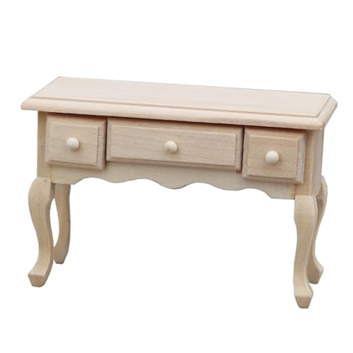 Miniatur Schreibtisch Aus Holz, Maßstab 1:12, Puppenhaus Tischmodell, Puppenhaus Dekoration für Miniatur Schreibtisch Aus Holz, Maßstab 1:12, Puppenhaus Tischmodell, Puppenhaus Dekoration für von Generic