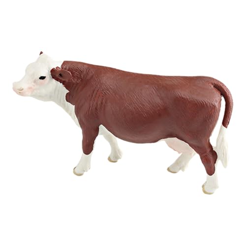 Miniatur-Viehzucht | Miniatur-Kuh -Figur von Bauernhoftier-Spielzeug, Sammlung Vieh Figuren, Tiermodell, Geburtstagsgeschenke, Füllung von Pommesbeutel von Generic