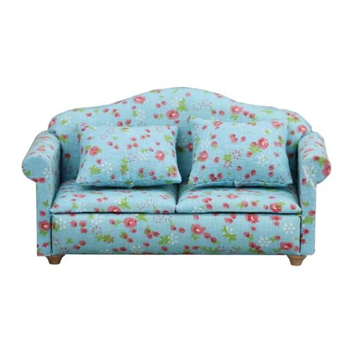 Miniaturcouch - winziges Sofa -Sessel, Puppenhausmöbelzubehör bei 1:12 Skala | Beinhaltet Kissen für die Handwerksdekoration für die Schaffung gemütlicher Wohnzimmerszenen in Puppenhäusern, Miniaturau Miniaturcouch - winziges Sofa -Sessel, Puppenhausmöbelzubehör bei 1:12 Skala | Beinhaltet Kissen für die Handwerksdekoration für die Schaffung gemütlicher Wohnzimmerszenen in Puppenhäusern, Miniaturau von Generic
