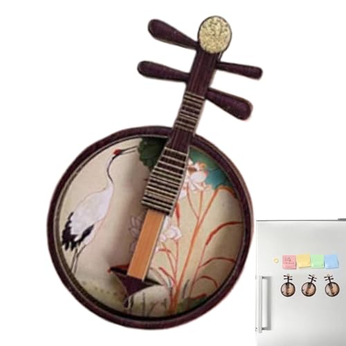 Miniature Guzhng Instrument - City, Chinesisches Instrument | Dekoratives Holzzubehör, elegantes Vintage-Design, ideal für Puppenhaus, Sammler, Inszenierung und Dioramen von Generic
