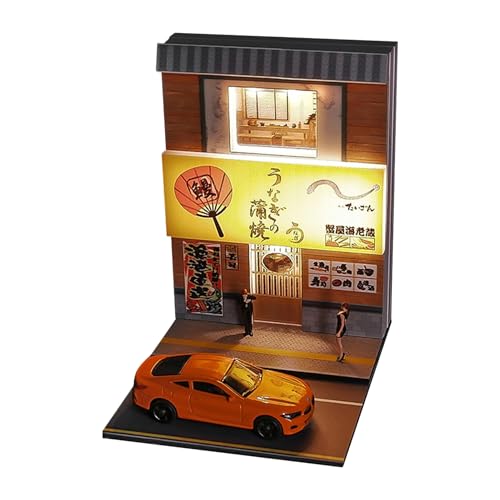 Miniaturhaus Kit - Handgefertigtes japanisches Restaurant Puppenhaus 1:64 für Heimdekoration und Geschenk Miniaturhaus Kit - Handgefertigtes japanisches Restaurant Puppenhaus 1:64 für Heimdekoration und Geschenk von Generic