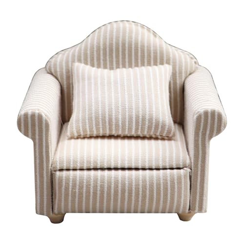 Miniaturpuppenhaus -Sofa - Realistische Puppenhausmöbel, Holzcouch | Exquisite -Sofa für Puppenhaus, Kinderspielset, sicheres Puppenhausdekor, winzige Wohnzimmermöbel für und Mädchen Miniaturpuppenhaus -Sofa - Realistische Puppenhausmöbel, Holzcouch | Exquisite -Sofa für Puppenhaus, Kinderspielset, sicheres Puppenhausdekor, winzige Wohnzimmermöbel für und Mädchen von Generic
