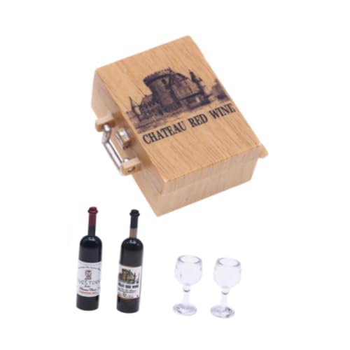 Miniaturweinflaschen Rotwein Puppen Haus Möbel Puppenhaus Accessoires Dekorative Gegenstände, Chateau Miniaturweinflaschen Rotwein Puppen Haus Möbel Puppenhaus Accessoires Dekorative Gegenstände, Chateau von Generic