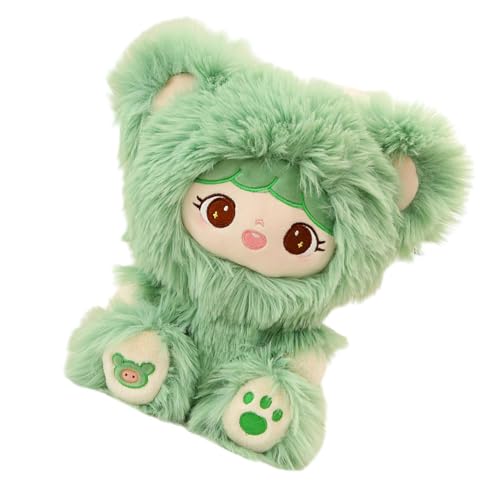 Mit Plüsch gefüllte Bären, Plüschbär – weiche langhaarige Bärenpuppe aus Plüsch – Plüschtiere 30 cm, Kinder Erwachsene Geburtstag Weihnachten Halloween Nachttisch Ornamente von Generic