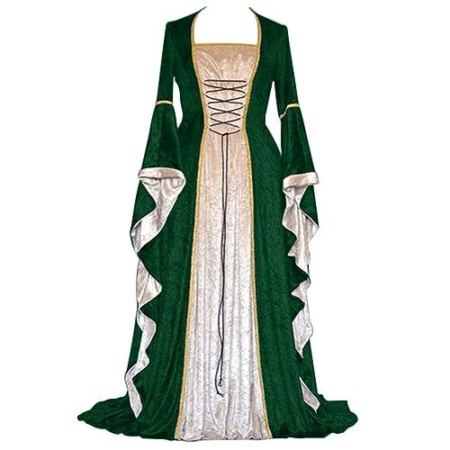 Mittelalter Kleid Trompetenärmel Festliches Kleider Damen Bodenlanges Retro Kostüm Gewand Gothic Renaissance Hexenkostüm Viktorianisches Prinzessin Kleidung Große Größen Mittelalter Kleid Trompetenärmel Festliches Kleider Damen Bodenlanges Retro Kostüm Gewand Gothic Renaissance Hexenkostüm Viktorianisches Prinzessin Kleidung Große Größen von Generic