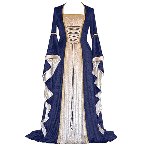 Mittelalter Kleid Trompetenärmel Festliches Kleider Damen Bodenlanges Retro Kostüm Gewand Gothic Renaissance Hexenkostüm Viktorianisches Prinzessin Kleidung Große Größen Mittelalter Kleid Trompetenärmel Festliches Kleider Damen Bodenlanges Retro Kostüm Gewand Gothic Renaissance Hexenkostüm Viktorianisches Prinzessin Kleidung Große Größen von Generic