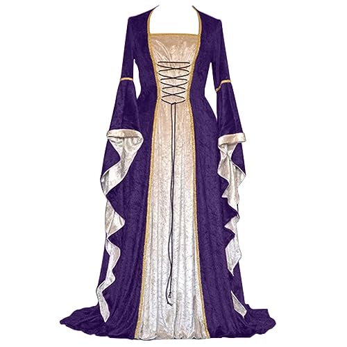 Mittelalter Kleid Trompetenärmel Festliches Kleider Damen Bodenlanges Retro Kostüm Gewand Gothic Renaissance Hexenkostüm Viktorianisches Prinzessin Kleidung Große Größen Mittelalter Kleid Trompetenärmel Festliches Kleider Damen Bodenlanges Retro Kostüm Gewand Gothic Renaissance Hexenkostüm Viktorianisches Prinzessin Kleidung Große Größen von Generic