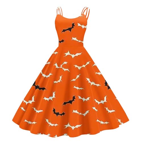 Mittelalter Kleidung Damen Fließend Lustige Kleid Generisch Gerafft Blusenkleid Stilvoll Hochwertig Midikleid Mittelalter Costume Hochzeitsgast Renaissance Cocktailkleid(2-Fluorescence Gelb,S) von Generic