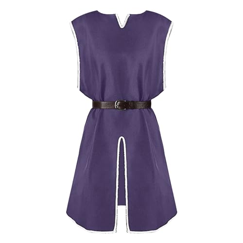 Mittelalter-Kostüm für Herren, Halloween-Tunika, Vintage-Hemden, mittelalterliches Schnürhemd, Bluse, Tops, Cosplay, mittelalterliche Tunika, Kostüm, Weste, Tanks Glitzer Anzug Dunkelblau Mittelalter-Kostüm für Herren, Halloween-Tunika, Vintage-Hemden, mittelalterliches Schnürhemd, Bluse, Tops, Cosplay, mittelalterliche Tunika, Kostüm, Weste, Tanks Glitzer Anzug Dunkelblau von Generic