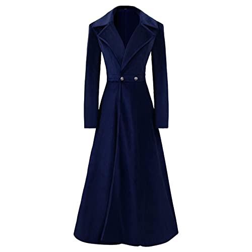Mittelalter Mantel Damen Lang Samt Jacke Halloween Kostüm Mittelalter Renaissance Kleidung V-Ausschnitt Revers Langarm Gehrock Einfarbig Taille Damenmäntel Elegant Für Fasching Karneval Mittelalter Mantel Damen Lang Samt Jacke Halloween Kostüm Mittelalter Renaissance Kleidung V-Ausschnitt Revers Langarm Gehrock Einfarbig Taille Damenmäntel Elegant Für Fasching Karneval von Generic