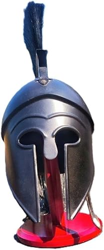 Mittelalter Spartan Helm König Leonidas 300 Movie Helm Battle Warrior Knight Helm LARP Armor Helm Replik Helm Schwarz von Generic