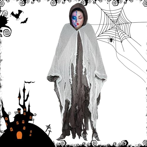 Mittelalter Umhang Halloween Mittelalter Umhang Halloween Kostüm für Erwachsene, Spukhaus Dekoration für Horror Atmosphäre für Maskeraden, Bühnenshow von Generic