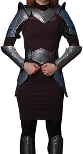 Mittelalterliche Dame Ganzkörperanzug für Damen, Cosplay-Rüstung, LARP-Kostüm für Halloween, Rollenspiele, Silber Mittelalterliche Dame Ganzkörperanzug für Damen, Cosplay-Rüstung, LARP-Kostüm für Halloween, Rollenspiele, Silber von Generic