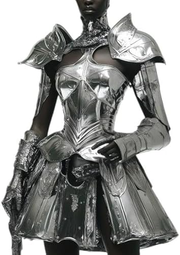 Mittelalterliche Damen-Rüschen-Rüstung - Elegante Fantasie-Stahl-Körperpanzer mit dekorativen Kanten für LARP, Cosplay & Renaissance-Events Mittelalterliche Damen-Rüschen-Rüstung - Elegante Fantasie-Stahl-Körperpanzer mit dekorativen Kanten für LARP, Cosplay & Renaissance-Events von Generic