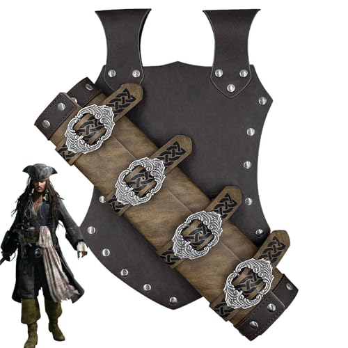 Mittelalterliche Lederscheide - Verstellbares Ritterholster Mittelalter PU Leder Froschetui - Gürtelscheide Renaissance Kostüm Zubehör für Cosplay & Halloween Mittelalterliche Lederscheide - Verstellbares Ritterholster Mittelalter PU Leder Froschetui - Gürtelscheide Renaissance Kostüm Zubehör für Cosplay & Halloween von Generic