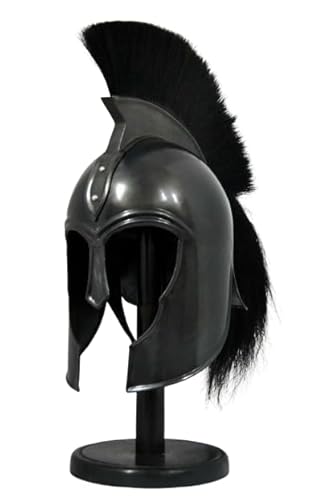Mittelalterliche Leonidas 300 griechische Spartaner Schwarze Feder Helme Alte Troja Achilles Helm Ritter Rüstung Helm Tragbar Kostüm Helm Historische Krieger Helm Nachstellung LARP Kostüm Halloween Mittelalterliche Leonidas 300 griechische Spartaner Schwarze Feder Helme Alte Troja Achilles Helm Ritter Rüstung Helm Tragbar Kostüm Helm Historische Krieger Helm Nachstellung LARP Kostüm Halloween von Generic