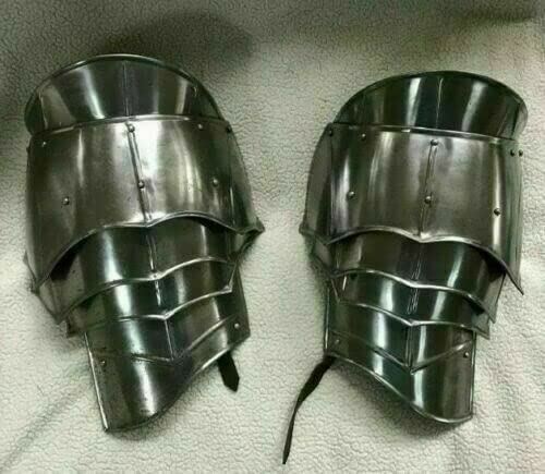 Mittelalterliche Schulter Stahl Schulter Ritter Rüstung Schulter Reenactment SCA LARP tragbar Cosplay Schulter Kampf Krieger Kostüm Mittelalterliche Schulter Stahl Schulter Ritter Rüstung Schulter Reenactment SCA LARP tragbar Cosplay Schulter Kampf Krieger Kostüm von Generic
