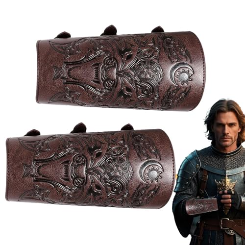 Mittelalterlicher Arm Prominente, Fadenflügelschutz - 1 Paar Armbänder Für Mittelalterliche Für Erwachsene Männer, Vater Des Unterarm-Schutz Custband In Ralings von Generic