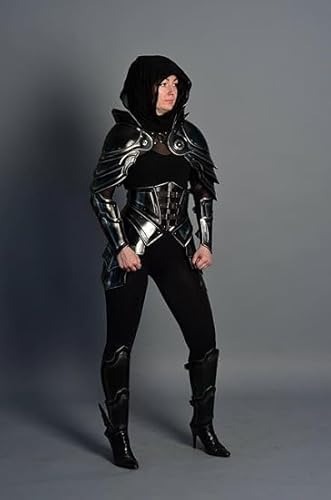 Mittelalterlicher Damenanzug Larp aus geschwärztem Stahl, 18 Gauge, mittelalterlicher Rüstungsanzug, weiblicher Rüstungsanzug, Ganzkörperanzug, Cosplay-Rüstung, Larp-Kostüm Mittelalterlicher Damenanzug Larp aus geschwärztem Stahl, 18 Gauge, mittelalterlicher Rüstungsanzug, weiblicher Rüstungsanzug, Ganzkörperanzug, Cosplay-Rüstung, Larp-Kostüm von Generic