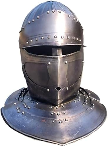 Mittelalterlicher Helm Reynald Crusader Great Helmet Best for Gifts, Handmade 18 Gauge Steel von Generic