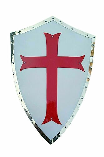 Mittelalterlicher Ritter Larp Rüstung Schild Stahl Eisen Templer Kreuz Schild Kreuzritter Krieger Cosplay Kostüm SCA LARP Rüstung Schild Halloween Mittelalterlicher Ritter Larp Rüstung Schild Stahl Eisen Templer Kreuz Schild Kreuzritter Krieger Cosplay Kostüm SCA LARP Rüstung Schild Halloween von Generic