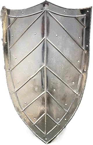 Mittelalterlicher Stahlschild, 18 Gauge, Gothic, Tempelritter, Ritter, Wanddekoration, Schild, Kampfschild, 71,1 cm Mittelalterlicher Stahlschild, 18 Gauge, Gothic, Tempelritter, Ritter, Wanddekoration, Schild, Kampfschild, 71,1 cm von Generic
