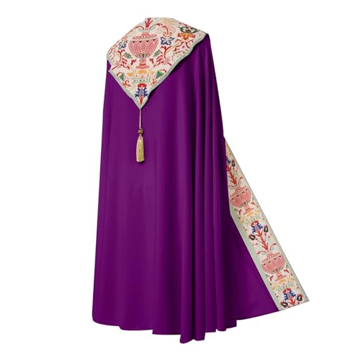 Mittelalterliches Umhangkostüm für Cosplay-Bühnenauftritte mit Fransenanhänger für einen und ein einzigartiges Design Cosplay-Kostüme Bleichen von Generic