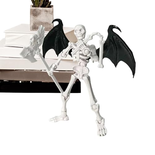 Mobiles Skelettmodell - Realistische Figur, Halloween -Puppe | Detaillierte artikulierte Ausstellung, kreative Bürodekoration, Sammelspielzeug für Fantasy -Fans, Fotogliebhaber von Generic