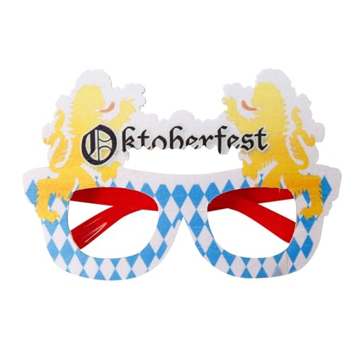 Mode Oktoberfest Brille Sommer Stil Oktober Party PROM Dekorative Prop Brille JhQ161 (Blue, M) von Generic