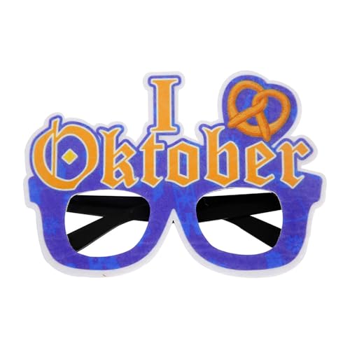 Mode Oktoberfest Brille Sommer Stil Oktober Party PROM Dekorative Prop Brille JhQ161 (Dark Blue, M) von Generic