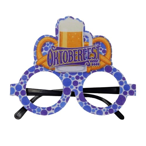 Mode Oktoberfest Brille Sommer Stil Oktober Party PROM Dekorative Prop Brille JhQ161 (Light Blue, M) von Generic