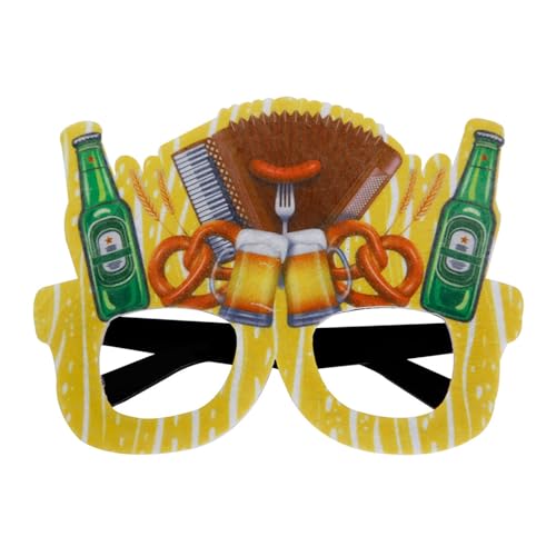 Mode Oktoberfest Brille Sommer Stil Oktober Party PROM Dekorative Prop Brille JhQ161 (Orange, M) von Generic