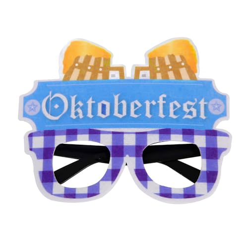 Mode Oktoberfest Brille Sommer Stil Oktober Party PROM Dekorative Prop Brille JhQ161 (Purple, M) von Generic