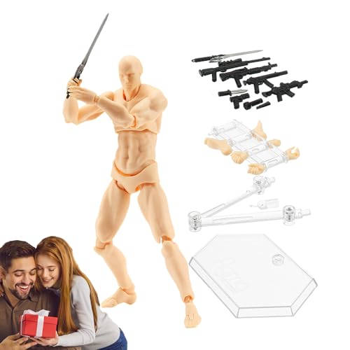 Modellfigur, bewegliche Figur, realistische Actionfiguren mit beweglichem Gelenk | Actionfigur für vielseitige Figur für den und mehr Gelenkpunkte Modellfigur, bewegliche Figur, realistische Actionfiguren mit beweglichem Gelenk | Actionfigur für vielseitige Figur für den und mehr Gelenkpunkte von Generic