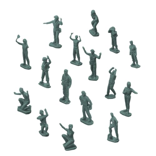 Modellsoldaten, Bleisoldaten | Soldatenset Modell zum Spielen | Miniatur Spielset für, 16-teiliges Miniatur Spielset für kleine Soldaten, Spielzeugsoldaten von Generic