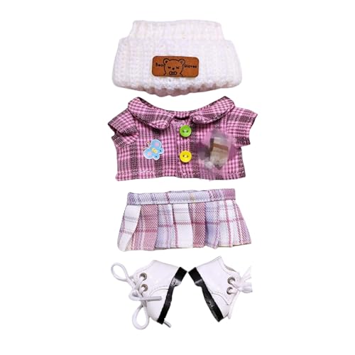 Modepuppen-Kleidungsset, lässiges Overall-Outfit für 6-Puppen, weiches Stoff-Ankleidekostüm-Zubehör für Kinder Sammler Tne706 (E, 10cm) von Generic