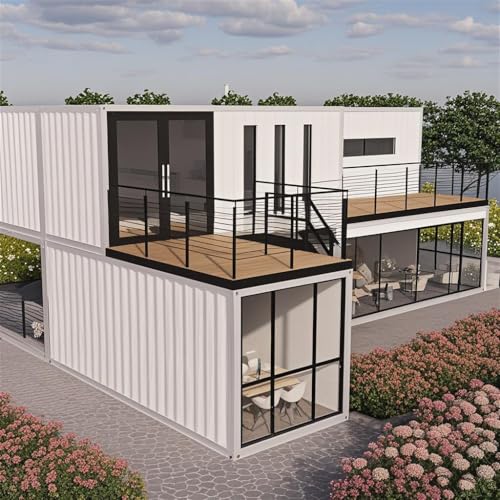 Modernes kleines Fertighaus mit 2 Schlafzimmern, 1 Bad, voll ausgestatteter Küche und geräumigem Wohnbereich, faltbares kleines Haus, modulares Containerhaus Modernes kleines Fertighaus mit 2 Schlafzimmern, 1 Bad, voll ausgestatteter Küche und geräumigem Wohnbereich, faltbares kleines Haus, modulares Containerhaus von Generic